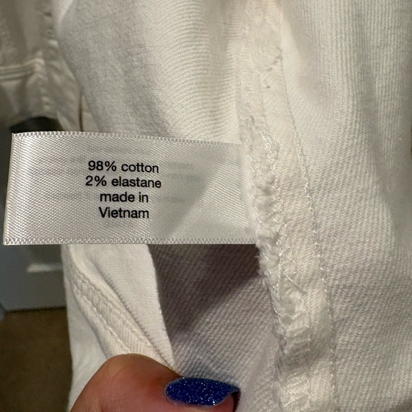 Lane Bryant White Denim Jacket Size 24 - Picture 3 of 4